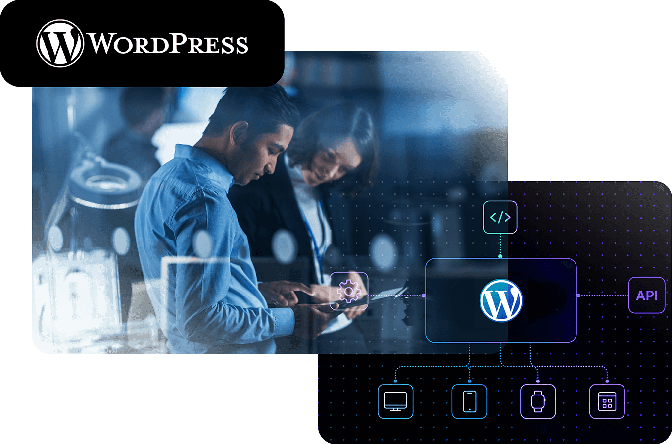 Banner Landing Headless WordPress
