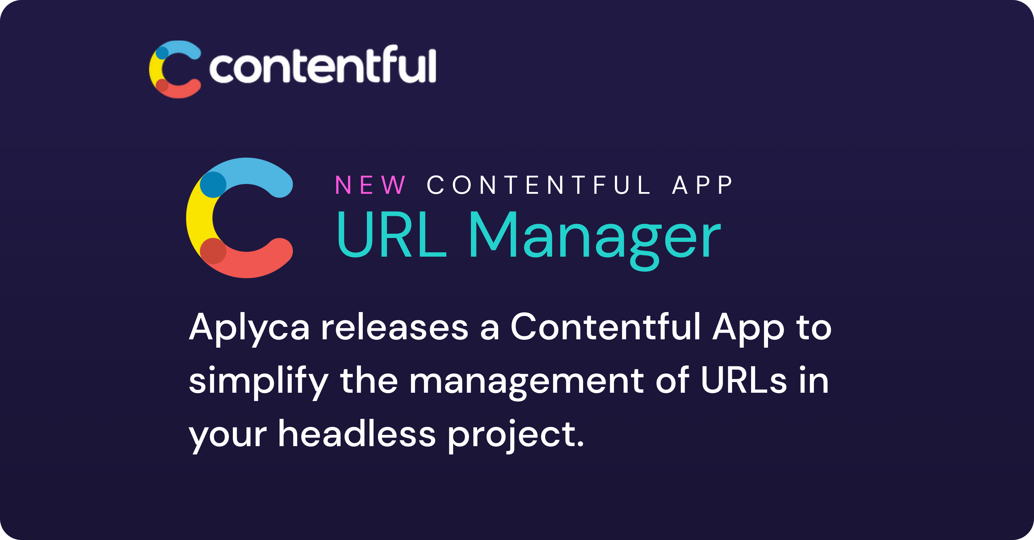 Contentful URL Manager App Promo Image