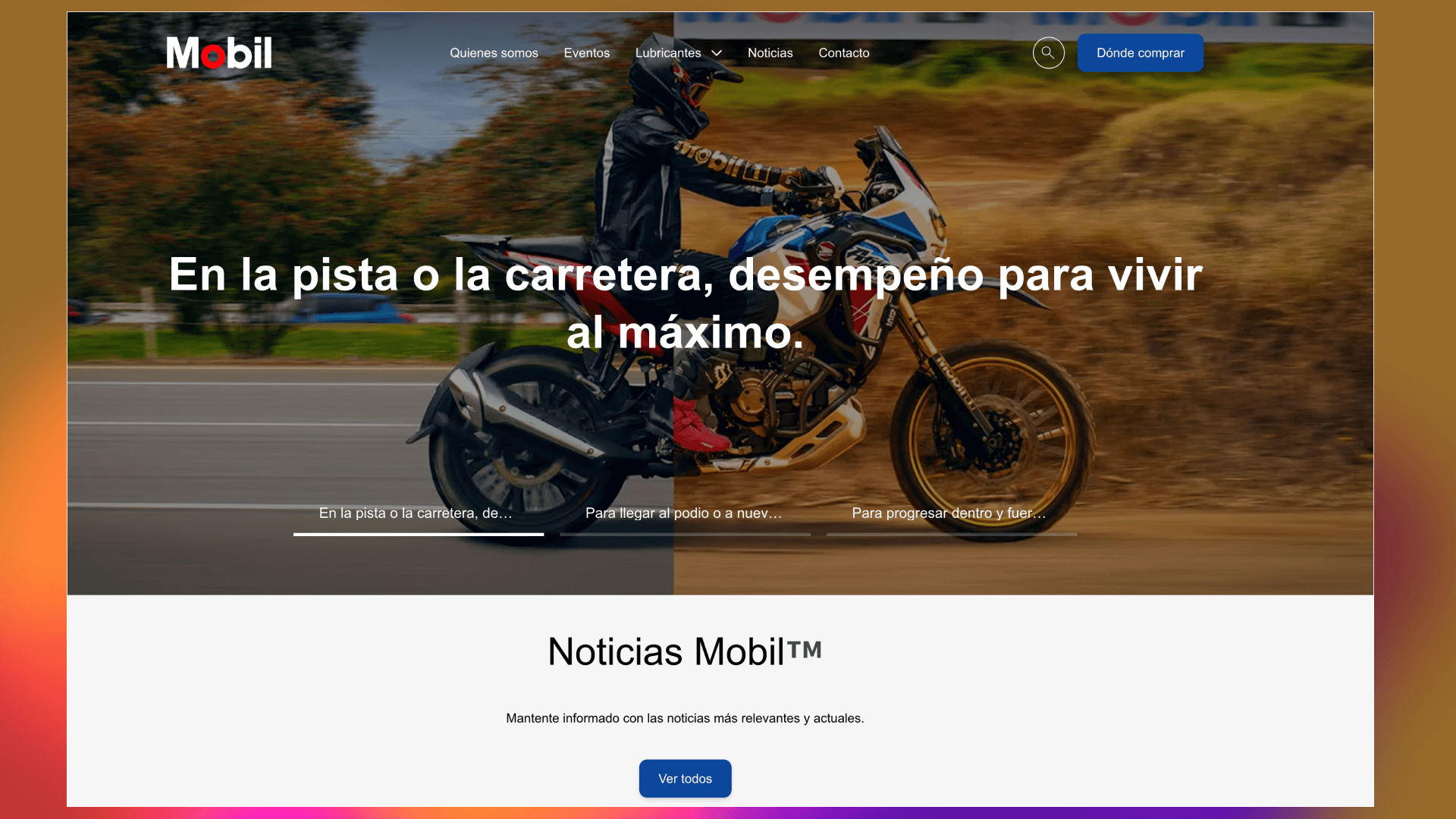 Página web de Movil creada por Aplyca para Terpel